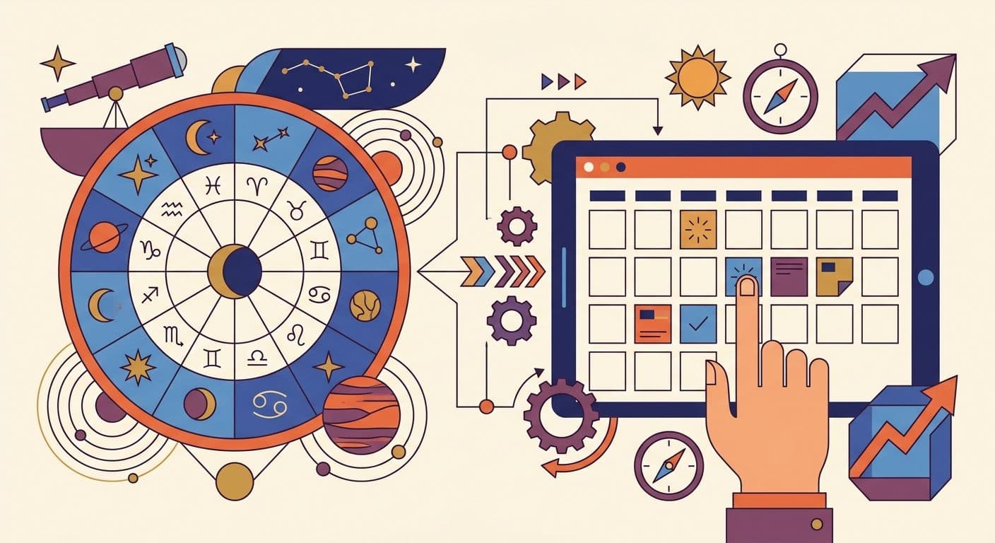 Astrofluence a Google Calendar: flujo de trabajo completo para 2026